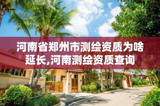 河南省鄭州市測繪資質(zhì)為啥延長,河南測繪資質(zhì)查詢