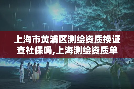 上海市黃浦區測繪資質換證查社保嗎,上海測繪資質單位