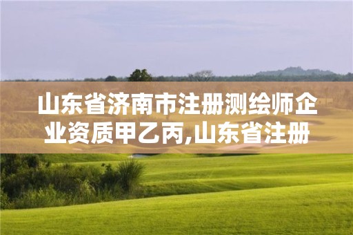 山東省濟(jì)南市注冊(cè)測(cè)繪師企業(yè)資質(zhì)甲乙丙,山東省注冊(cè)測(cè)繪師考試。