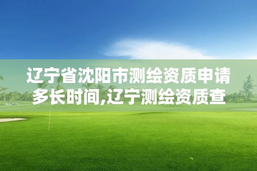 遼寧省沈陽市測繪資質申請多長時間,遼寧測繪資質查詢。