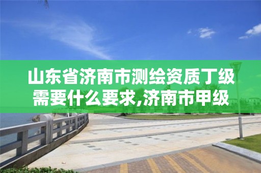 山東省濟南市測繪資質丁級需要什么要求,濟南市甲級測繪資質單位。