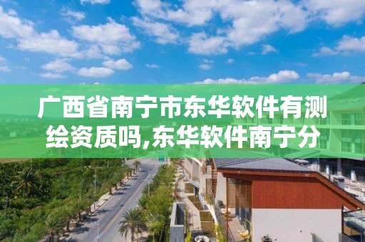 廣西省南寧市東華軟件有測繪資質嗎,東華軟件南寧分公司。