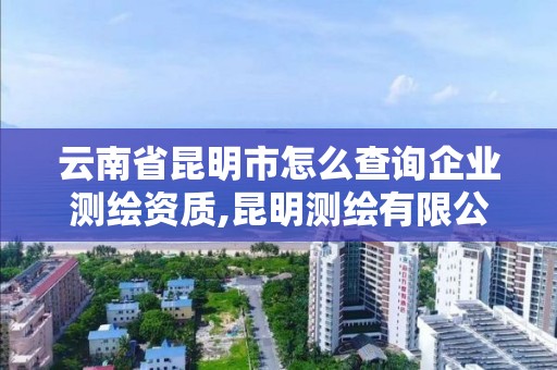 云南省昆明市怎么查詢企業(yè)測繪資質(zhì),昆明測繪有限公司