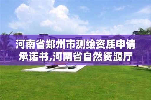 河南省鄭州市測繪資質申請承諾書,河南省自然資源廳關于延長測繪資質證書有效期的公告