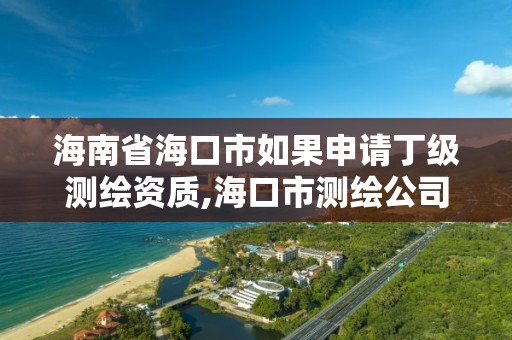 海南省海口市如果申請丁級測繪資質,海口市測繪公司