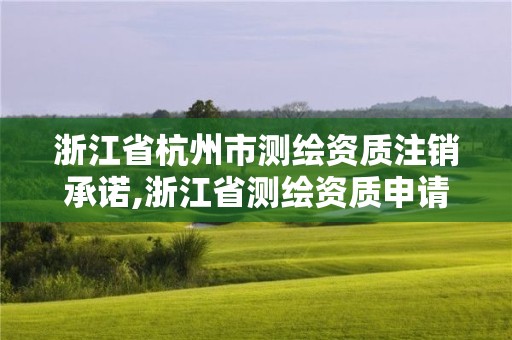 浙江省杭州市測繪資質(zhì)注銷承諾,浙江省測繪資質(zhì)申請需要什么條件