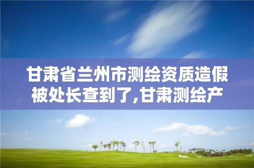 甘肅省蘭州市測繪資質造假被處長查到了,甘肅測繪產品質量監督檢站。