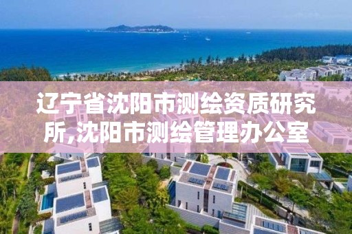 遼寧省沈陽市測繪資質研究所,沈陽市測繪管理辦公室