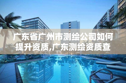 廣東省廣州市測繪公司如何提升資質,廣東測繪資質查詢