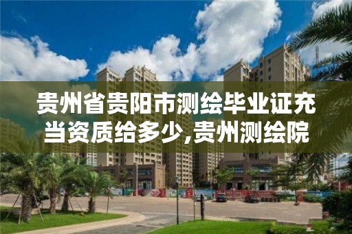 貴州省貴陽市測繪畢業證充當資質給多少,貴州測繪院待遇怎么樣。