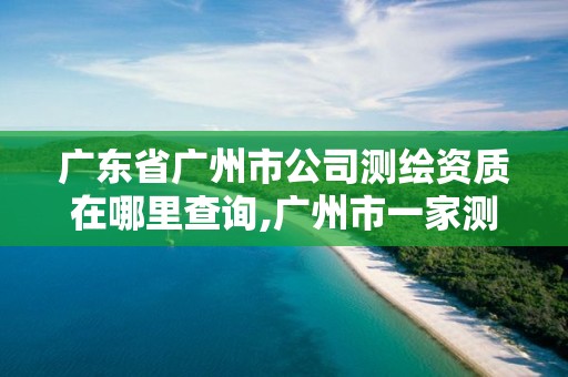 廣東省廣州市公司測繪資質在哪里查詢,廣州市一家測繪資質單位。