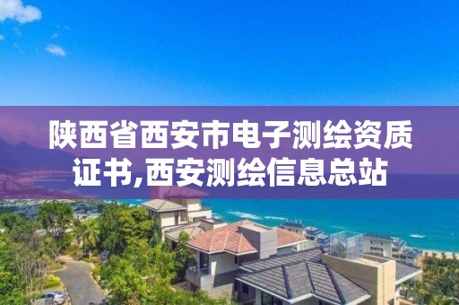 陜西省西安市電子測繪資質證書,西安測繪信息總站