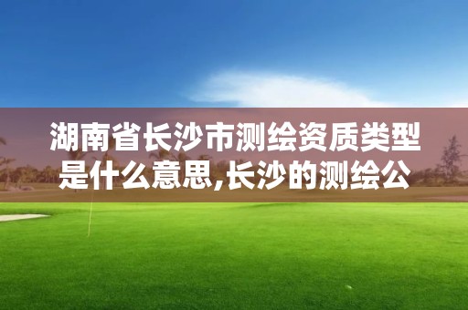 湖南省長沙市測繪資質類型是什么意思,長沙的測繪公司排行。