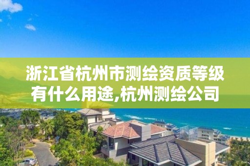 浙江省杭州市測繪資質等級有什么用途,杭州測繪公司有哪幾家。