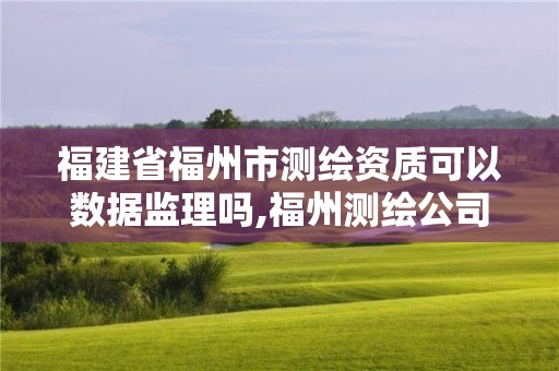 福建省福州市測繪資質可以數據監理嗎,福州測繪公司有幾家