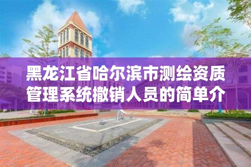 黑龍江省哈爾濱市測繪資質管理系統(tǒng)撤銷人員的簡單介紹