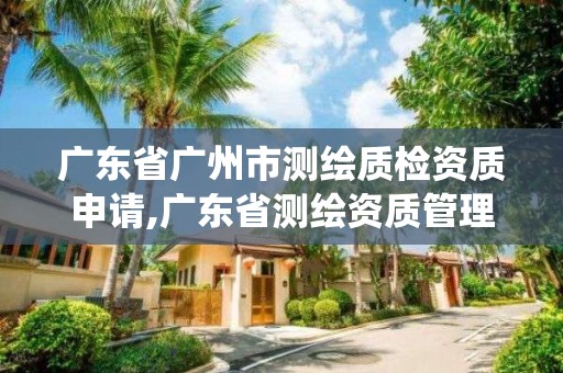 廣東省廣州市測繪質檢資質申請,廣東省測繪資質管理系統