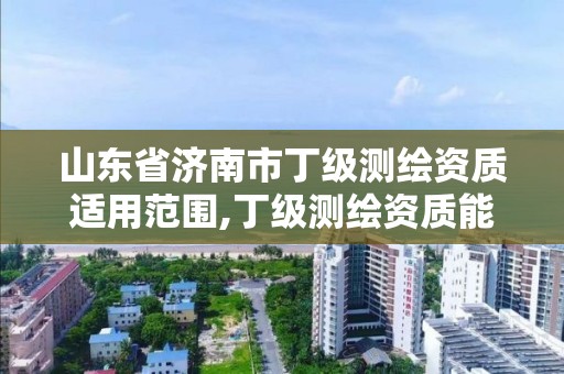 山東省濟南市丁級測繪資質適用范圍,丁級測繪資質能承擔的業務