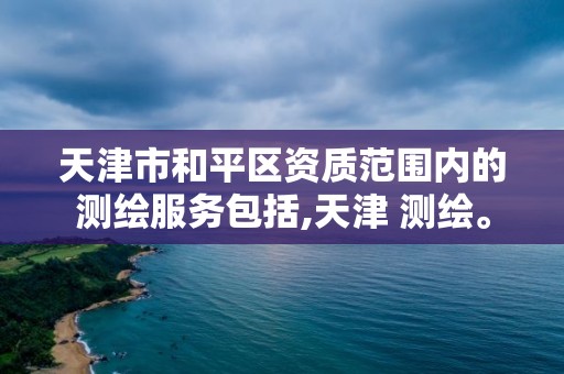 天津市和平區(qū)資質(zhì)范圍內(nèi)的測(cè)繪服務(wù)包括,天津 測(cè)繪。