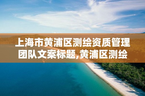 上海市黃浦區測繪資質管理團隊文案標題,黃浦區測繪中心