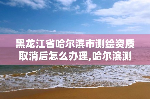 黑龍江省哈爾濱市測繪資質取消后怎么辦理,哈爾濱測繪局幼兒園是民辦還是公辦。