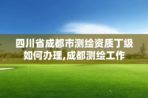 四川省成都市測(cè)繪資質(zhì)丁級(jí)如何辦理,成都測(cè)繪工作