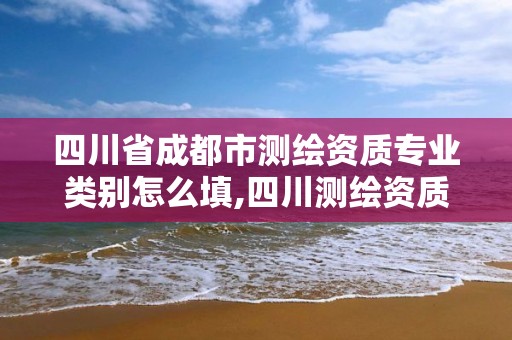 四川省成都市測繪資質專業類別怎么填,四川測繪資質代辦