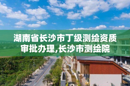 湖南省長沙市丁級測繪資質審批辦理,長沙市測繪院