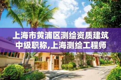 上海市黃浦區測繪資質建筑中級職稱,上海測繪工程師職稱評定條件及流程