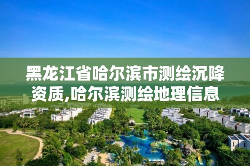 黑龍江省哈爾濱市測繪沉降資質,哈爾濱測繪地理信息局