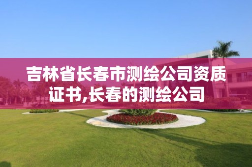 吉林省長(zhǎng)春市測(cè)繪公司資質(zhì)證書(shū),長(zhǎng)春的測(cè)繪公司