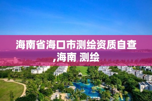 海南省海口市測繪資質自查,海南 測繪