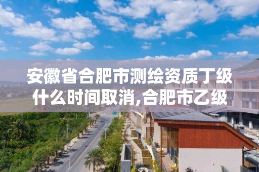 安徽省合肥市測繪資質(zhì)丁級什么時間取消,合肥市乙級測繪公司