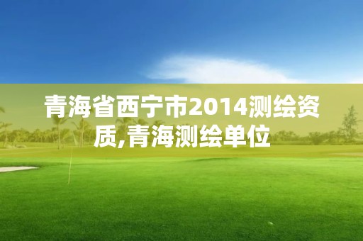 青海省西寧市2014測繪資質,青海測繪單位