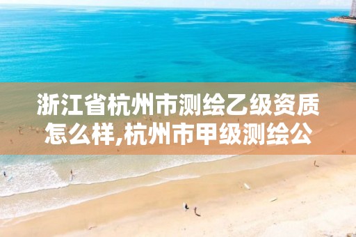 浙江省杭州市測繪乙級資質(zhì)怎么樣,杭州市甲級測繪公司。