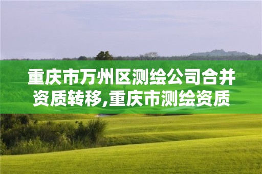 重慶市萬州區測繪公司合并資質轉移,重慶市測繪資質管理辦法