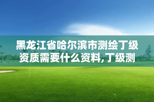 黑龍江省哈爾濱市測繪丁級資質需要什么資料,丁級測繪資質申請需要什么儀器。