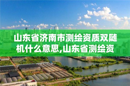 山東省濟南市測繪資質雙隨機什么意思,山東省測繪資質管理系統