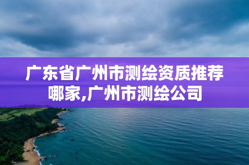 廣東省廣州市測繪資質推薦哪家,廣州市測繪公司