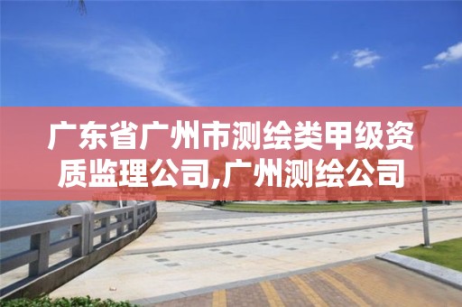 廣東省廣州市測繪類甲級資質監理公司,廣州測繪公司排名名單。