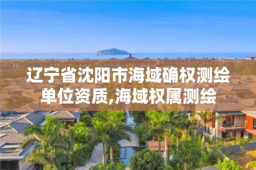 遼寧省沈陽(yáng)市海域確權(quán)測(cè)繪單位資質(zhì),海域權(quán)屬測(cè)繪