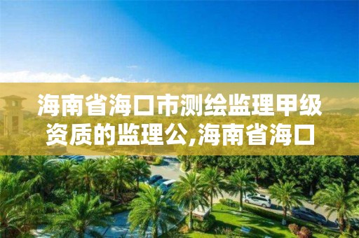 海南省海口市測繪監(jiān)理甲級資質(zhì)的監(jiān)理公,海南省海口市測繪監(jiān)理甲級資質(zhì)的監(jiān)理公司有哪些。