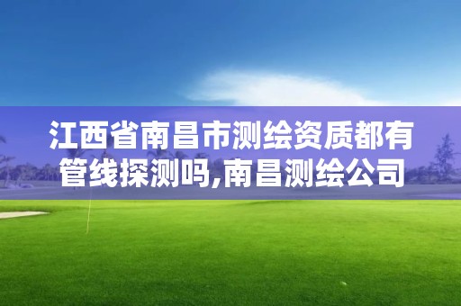 江西省南昌市測繪資質都有管線探測嗎,南昌測繪公司招聘。