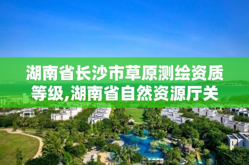 湖南省長沙市草原測繪資質等級,湖南省自然資源廳關于延長測繪資質證書有效期的公告