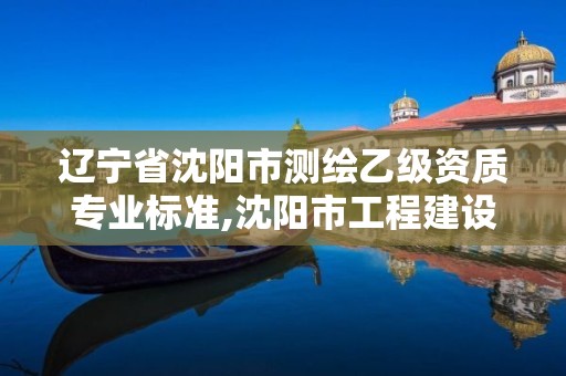 遼寧省沈陽市測繪乙級資質專業標準,沈陽市工程建設項目測繪技術規程