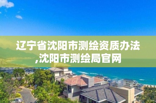 遼寧省沈陽市測繪資質(zhì)辦法,沈陽市測繪局官網(wǎng)