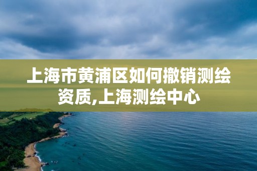 上海市黃浦區如何撤銷測繪資質,上海測繪中心