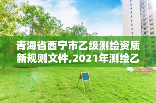 青海省西寧市乙級測繪資質新規則文件,2021年測繪乙級資質。