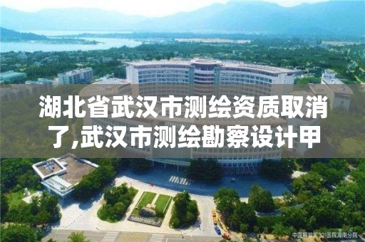 湖北省武漢市測繪資質取消了,武漢市測繪勘察設計甲級資質公司