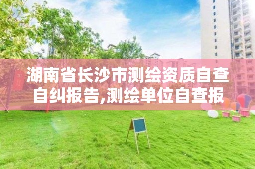 湖南省長沙市測繪資質自查自糾報告,測繪單位自查報告